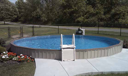 the Sutherland Round Semi-On-Ground Pool